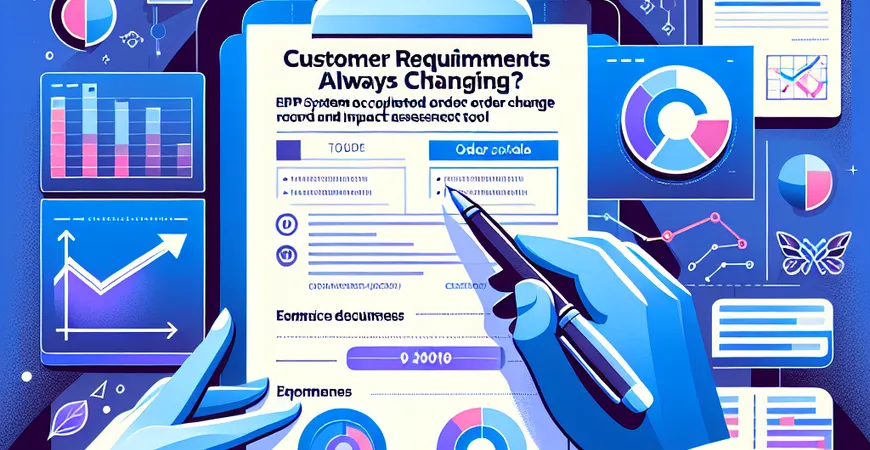  客户需求总变更？ERP系统的订单变更记录与影响评估工具  